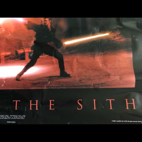 STAR WARS Dark Side Duel of the Sith POSTER 34x22.5 Darth Sidious Tyranus Vader - Picture 3 of 15